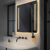 Espejo LED Cuadrado | Control por interruptor de pared | Luz blanca cálida - Reyze Seria Minimal Model 7